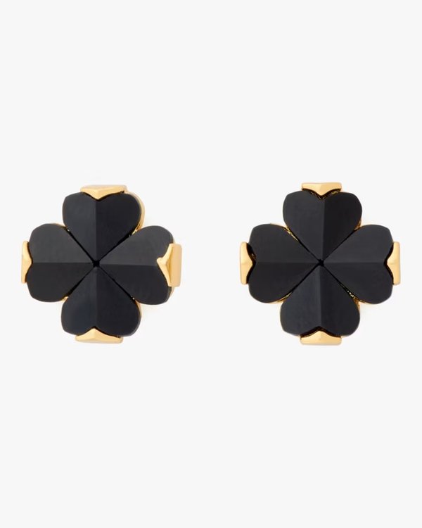 Kate Spade Flower Studs Black