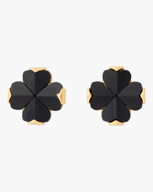 Kate Spade Flower Studs Black