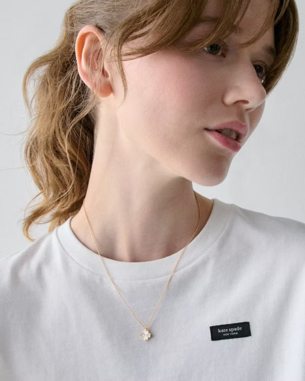 Kate Spade Flower Mini Pendant Mother Of Pearl