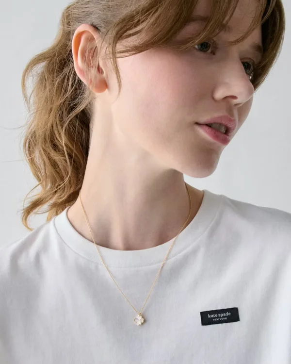 Kate Spade Flower Mini Pendant Mother Of Pearl
