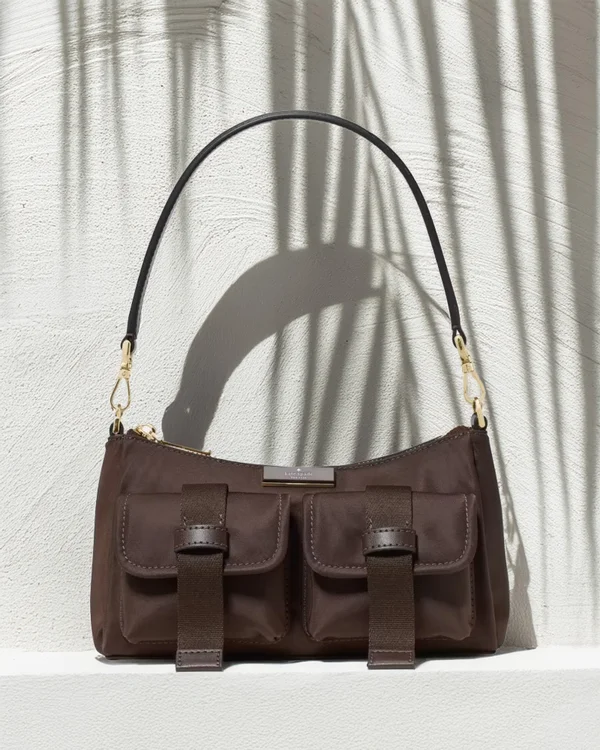 Kate Spade Carter Nylon Cargo Crossbody Bag Hot Fudge