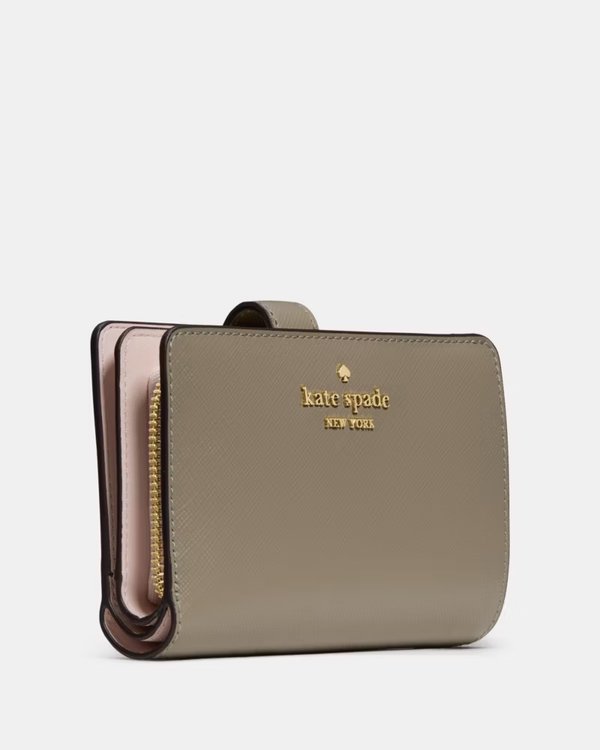 Kate Spade Saffiano Medium Bifold Wallet Oyster Shell