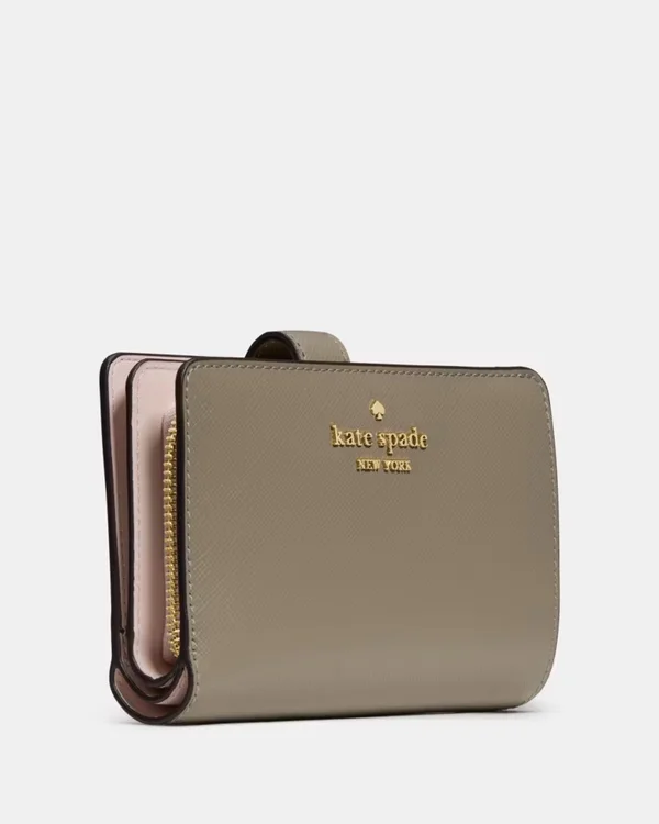 Kate Spade Saffiano Medium Bifold Wallet Oyster Shell