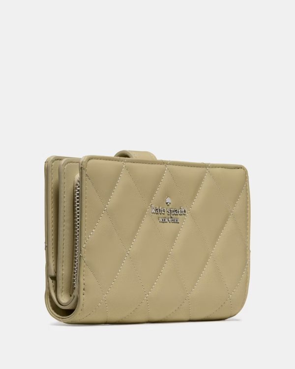 Kate Spade Quilted Medium Bifold Wallet Elm