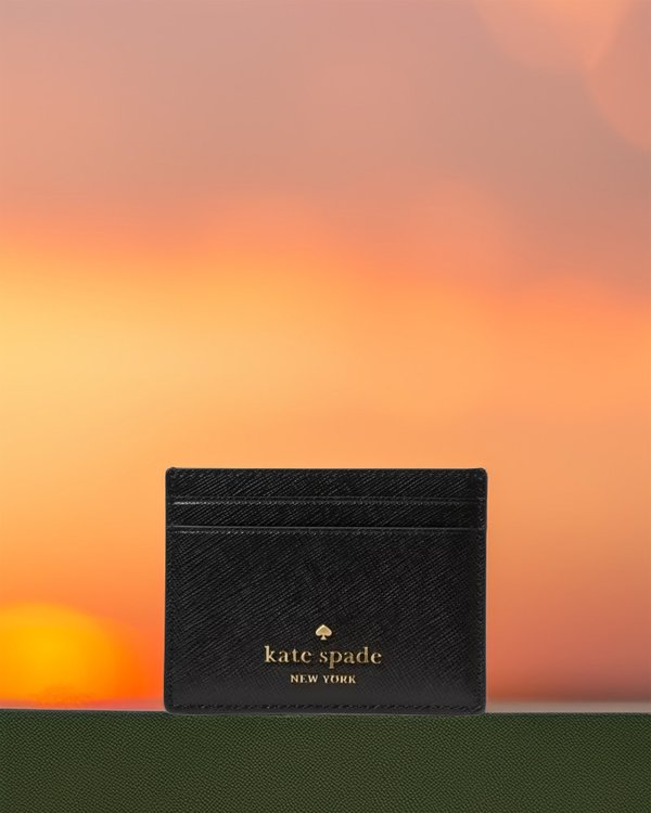 Kate Spade Small Slim Card Holder Black