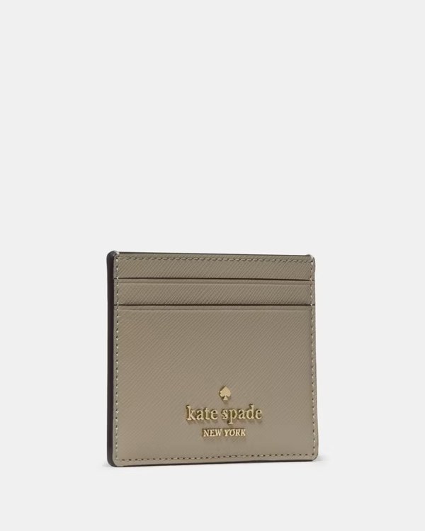 Kate Spade Small Slim Card Holder Oyster Shell