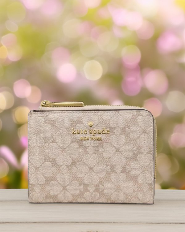 Kate Spade Flower Small L Zip Wallet