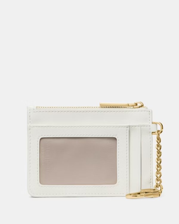 Kate Spade Quilted Key Ring Card Holder Meringue