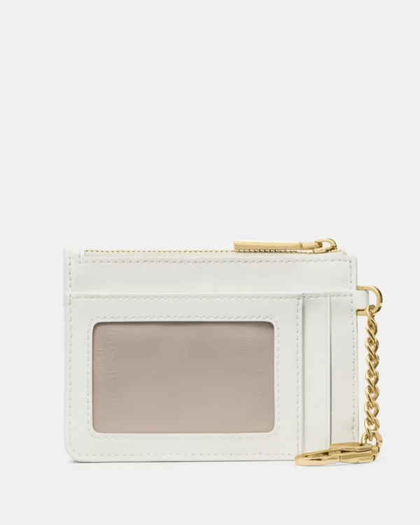 Kate Spade Quilted Key Ring Card Holder Meringue