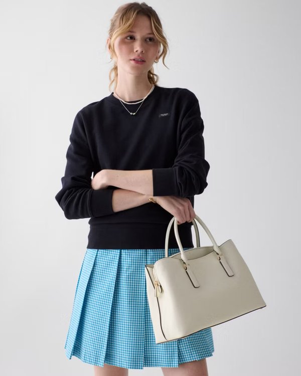 Kate Spade Thompson Street Satchel Bag Cashew Milk
