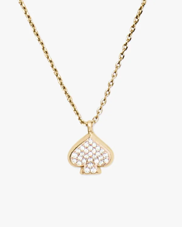 Kate Spade Everyday Spade Pave Mini Pendant Gold