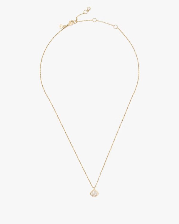Kate Spade Everyday Spade Pave Mini Pendant Gold