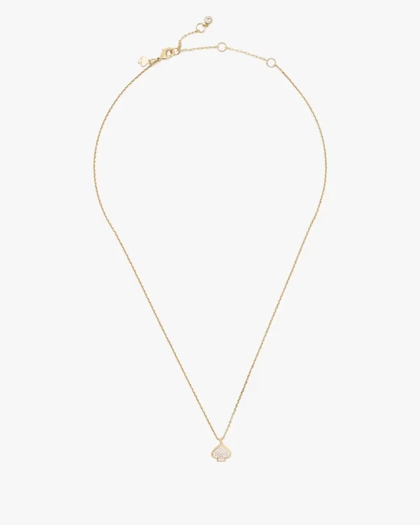 Kate Spade Everyday Spade Pave Mini Pendant Gold