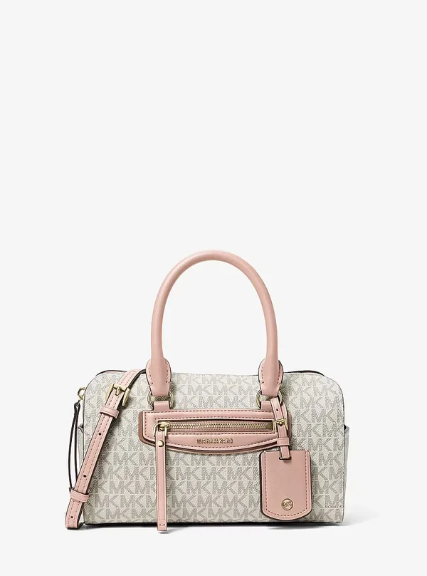 Michael Kors Travel XS Logo Duffel Crossbody Bag Vanilla