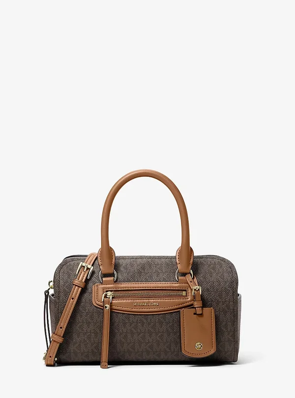 Michael Kors Travel XS Logo Duffel Crossbody Bag Brown/Acorn