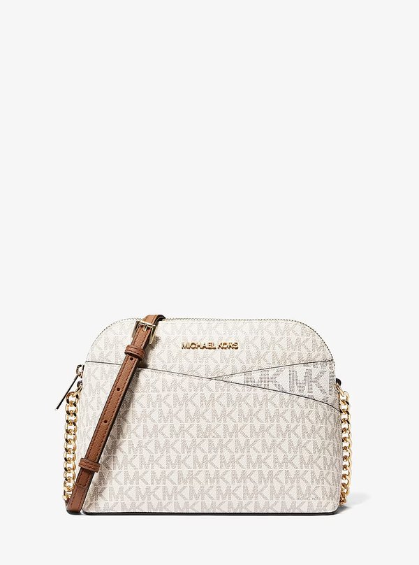Michael Kors Medium Logo Crossbody Bag Vanilla
