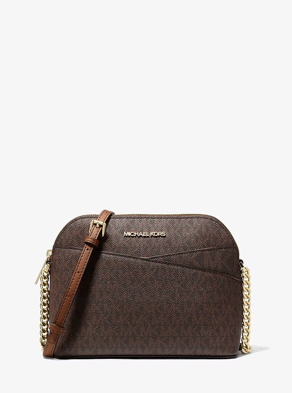 Michael Kors Medium Logo Crossbody Bag Brown