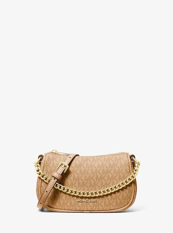 Michael Kors Small Logo Convertible Crossbody Bag Camel