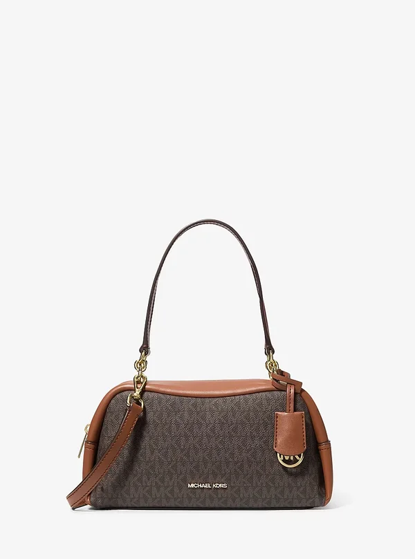 Michael Kors Small Logo Shoulder Bag Brown