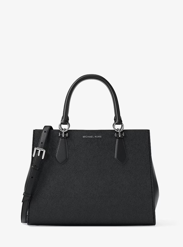 Michael Kors Medium Saffiano Leather Satchel Black