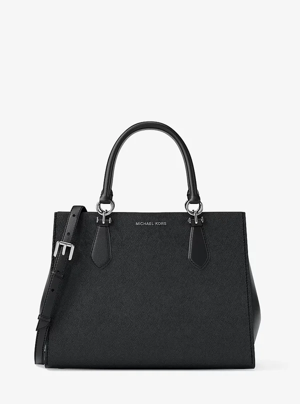 Michael Kors Medium Saffiano Leather Satchel Black