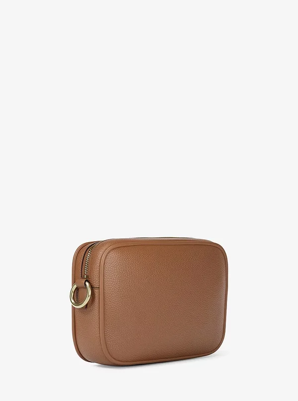 Michael Kors Large Leather Camera Crossbody Bag Luggage