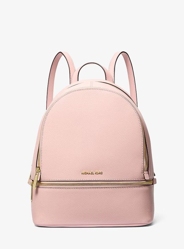 Michael Kors Medium Pebbled Leather Backpack PWD BLUSH