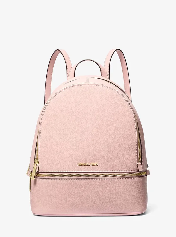 Michael Kors Medium Pebbled Leather Backpack PWD BLUSH