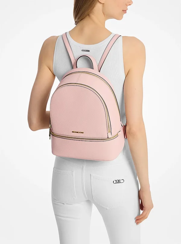 Michael Kors Medium Pebbled Leather Backpack PWD BLUSH