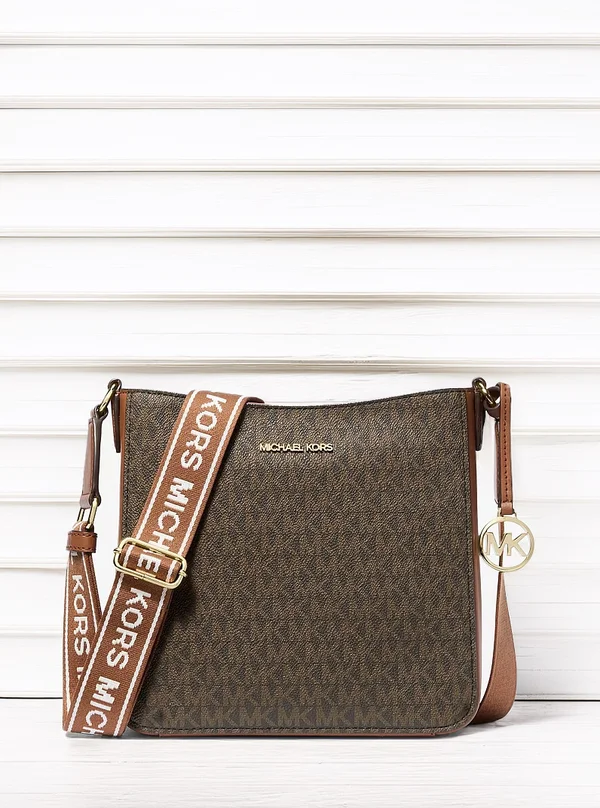 Michael Kors Small Logo Crossbody Bag Brown