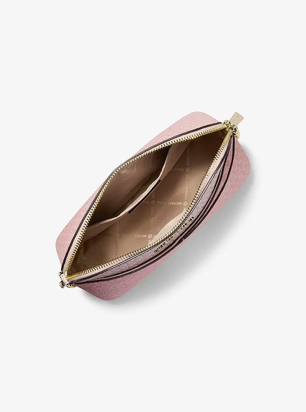 Michael Kors Medium Colour Block Logo Crossbody Bag PWD BLUSH