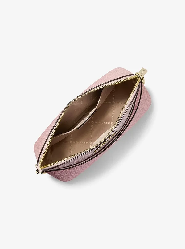 Michael Kors Medium Colour Block Logo Crossbody Bag PWD BLUSH