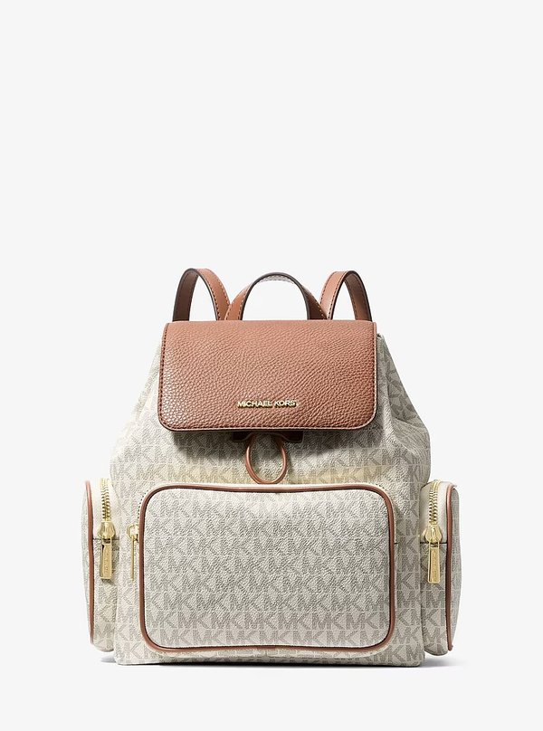 Michael Kors Small Logo Cargo Backpack Vanilla