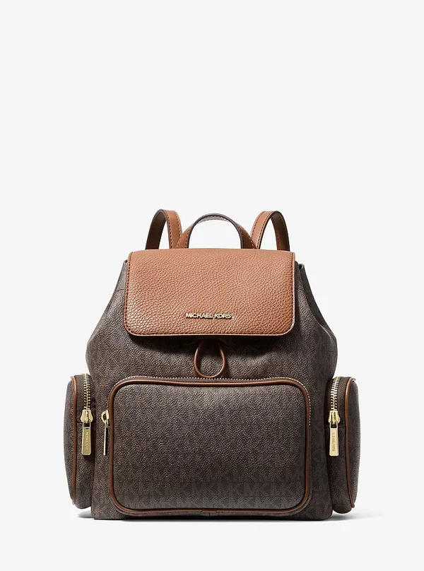 Michael Kors Small Logo Cargo Backpack Brown