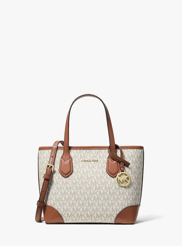 Michael Kors XS Logo Convertible Tote Bag Vanilla