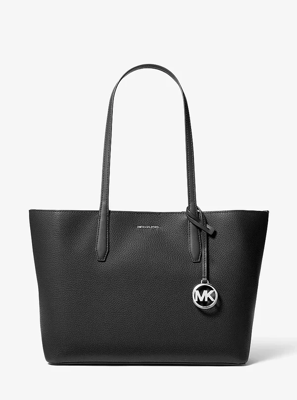 Michael Kors Medium Pebbled Leather Tote Bag Black
