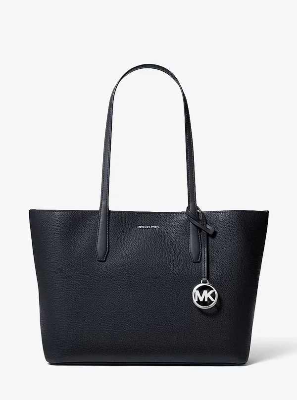 Michael Kors Medium Pebbled Leather Tote Bag Navy Blue