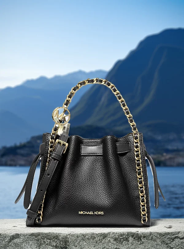 Michael Kors Small Chain Convertible Crossbody Bag Black