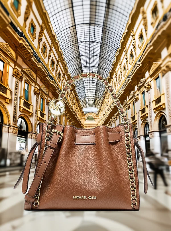 Michael Kors Small Chain Convertible Crossbody Bag Luggage
