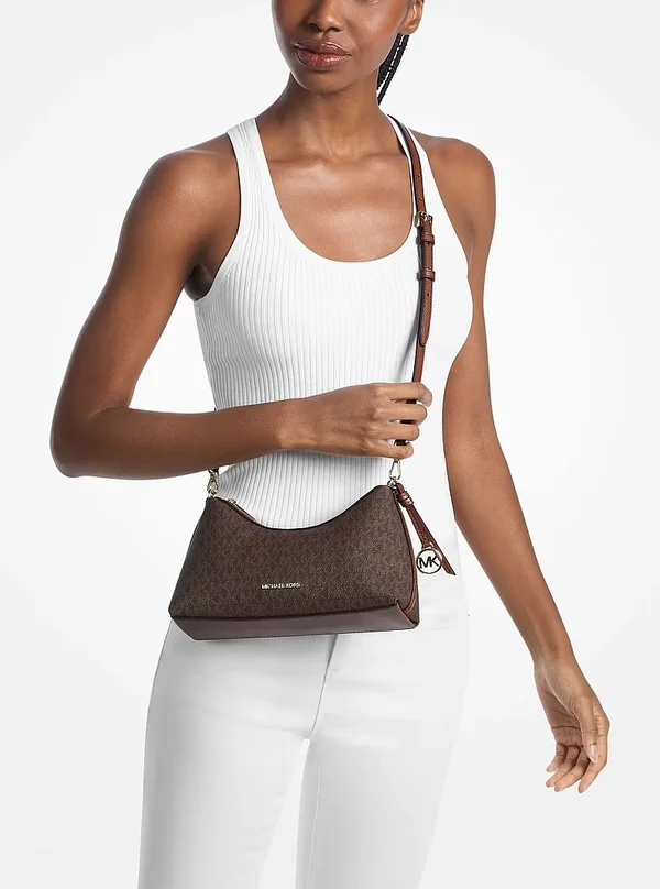 Michael Kors Sammy Small Logo Convertible Crossbody Bag Brown