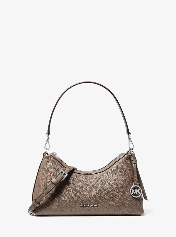 Michael Kors Small Leather Convertible Crossbody Bag Mushroom