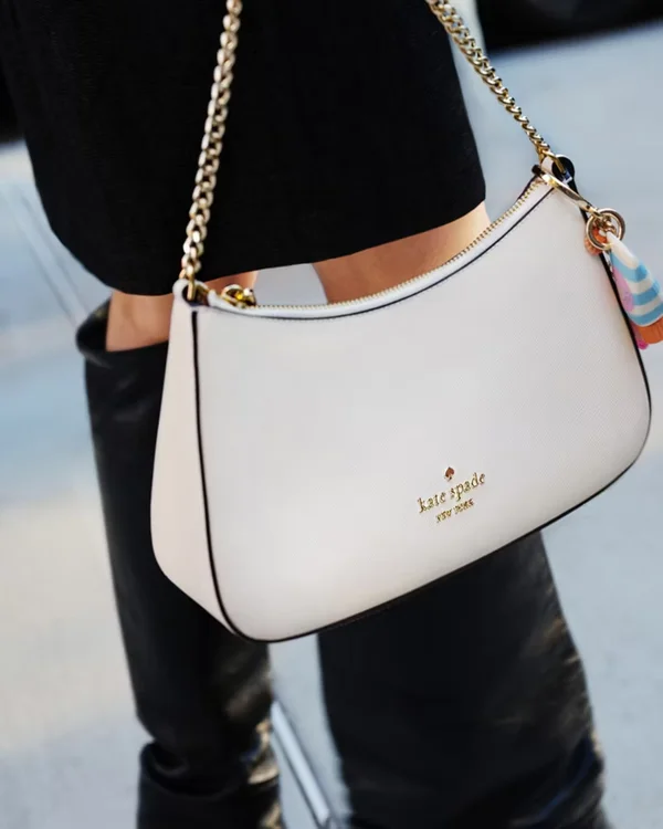 Kate Spade Margot Leather Shoulder Bag Meringue