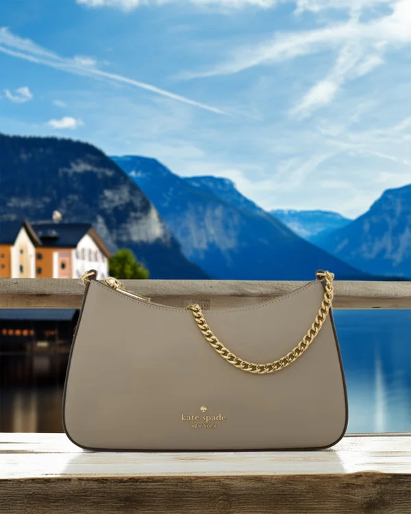 Kate Spade Margot Leather Shoulder Bag Oyster Shell