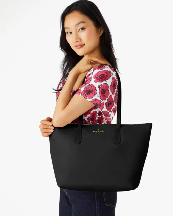 Kate Spade Kitt Ksnyl Tote Bag Black