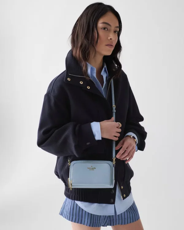 Kate Spade Staci Mini Crossbody Bag Muted Blue