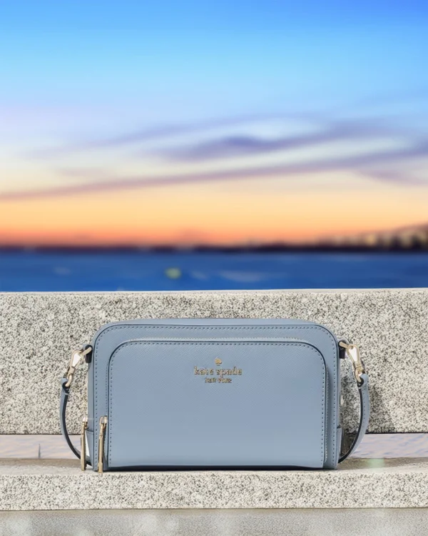 Kate Spade Staci Mini Crossbody Bag Muted Blue