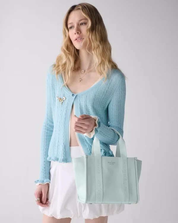 Kate Spade Kip Canvas Small Tote Crisp Sky