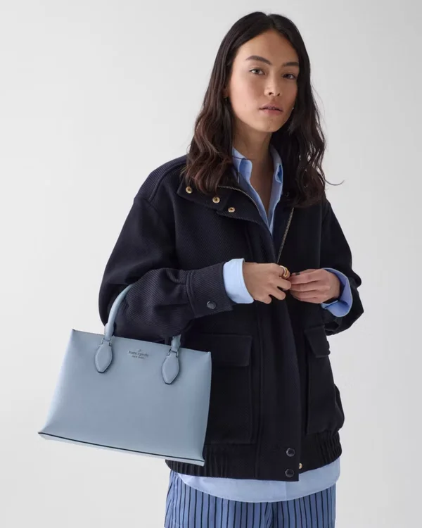 Kate Spade Rae Satchel Bag Muted Blue