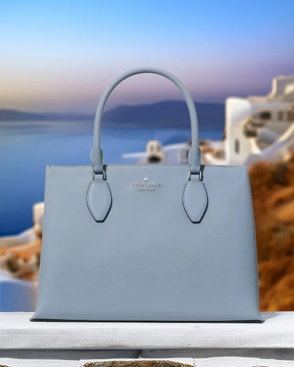 Kate Spade Rae Satchel Bag Muted Blue
