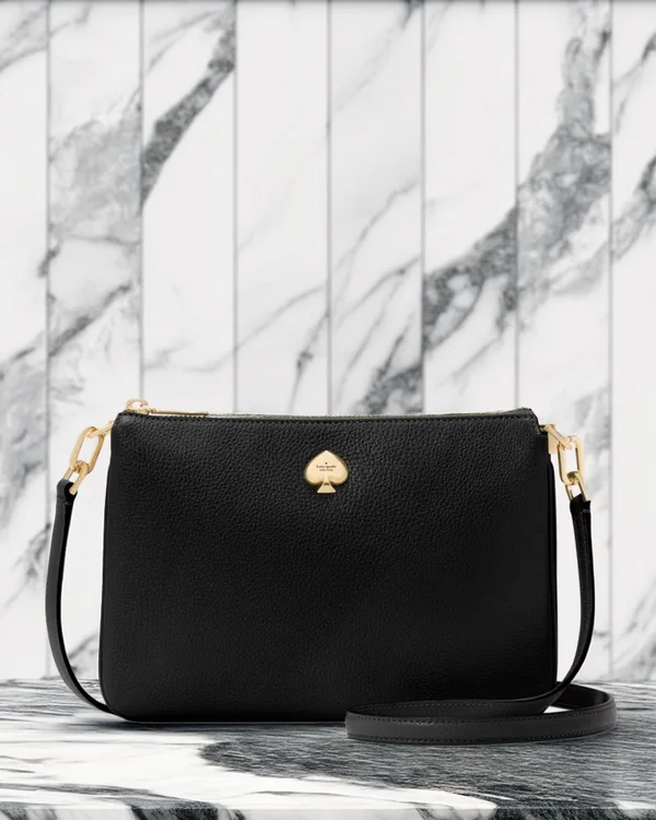 Kate Spade Kayla Triple Crossbody Bag Black
